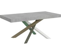 Mesa de cambio de ropa, dimensiones 200/460 x 90 cm, estructura de hormigón Volantis, patas de varios colores, modelo 4/A