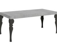 Mesa de cambio de ropa Paxon, 200/460 x 90 cm, patas de hormigón en color gris antracita