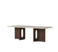 Audo Copenhagen Mesa lounge Androgyne Sand/kunis breccia. base de roble teñido de negro