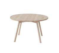 Mesa de Centro C2 Ø80 Roble Pigmentado Blanco