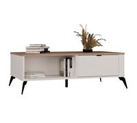 Mesa de centro CORDOBA Roble Kashmir Beige Castello 2 cajones para salón