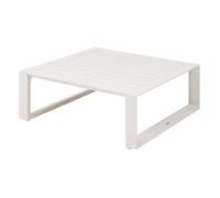 Mesa De Centro Cuadrada De Jardín "allure" Avena 97 X 97 X 37cm En Aluminio - Hespéride