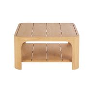 Mesa de centro cuadrada modulable profesional de madera de eucalipto