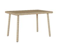 Mesa de centro de jardín katrina beige 37x60x40 cm