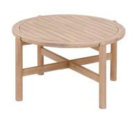 Mesa De Centro De Jardín Redonda "deona" 80x48cm En Acacia - Hespéride