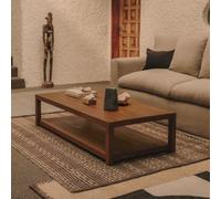 Mesa de centro Sashi de madera maciza LA FORMA