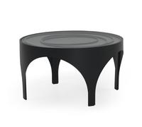 Mesa de centro de metal negro con cristal El mejor complemento para tu hogar.