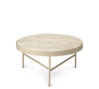 Mesa de Centro de Travertino Grande de Cachemira