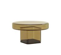 Mesa de centro desnuda H30 Ámbar/ Vidrio