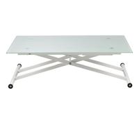 Mesa de centro elevable blanco stand up