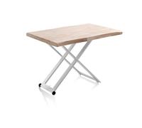 Mesa de centro elevable Lada Fit White - oak