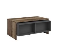 Miroytengo Mesa de Centro Elevable Salón, Comedor, Sala de Estar Opec Roble y Gris 110x47x65 cm Grey - oak