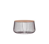 Mesa de centro en madera de fresno y acero lacado - zurich