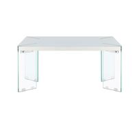 Mesa de centro fija color blanco ares