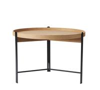 Mesa de Centro Nórdica Cálida Compose Ø70 Roble/ Negro