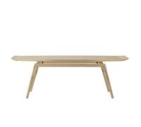 Mesa de Centro Nórdica Cálida de Estilo Tabla de Surf de Roble