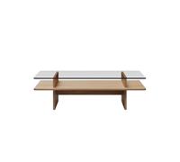 Mesa de Centro Parallel 120x60 Roble Pigmentado Blanco
