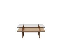 Mesa de Centro Parallel 90x90 Roble Pigmentado Blanco