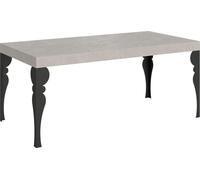 Mesa Extensible Paxon Cashmere 200/304x90 Cm Con Patas Antracita