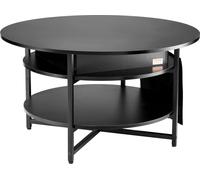 Mesa de centro redonda con tapa elevable, de 35.3 pulgadas de diámetro, ideal para sala de estar, color