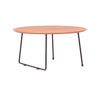 Mesa de centro redonda en madera de roble (80cm) - modin