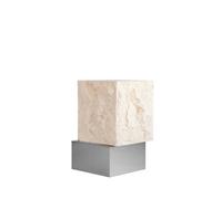 101 Copenhagen Mesa auxiliar Temple tall 50x33 cm Chrome-limestone