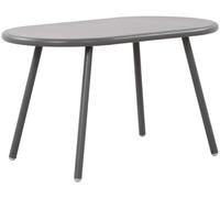 Mesa de centro velva plástico gris oscuro 45x80x45 cm