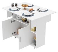 Mesa de cocina - Mesa de comedor extensible - Mesa plegable - Mesa tipo bistró - Mesa de cocina móvil - Diseño que ahorra espacio