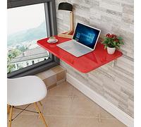 Mesa de cocina plegable de pared que ahorra espacio, elegante escritorio flotante de madera para espacios pequeños, superficie de comedor plegable versátil, perfecta para apartamentos y casas pequeñas