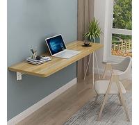 Mesa de cocina plegable montada en la pared, escritorio de hojas caídas que ahorra espacio, banco de trabajo flotante compacto para espacios pequeños, mesa de comedor plegable versátil, ideal para