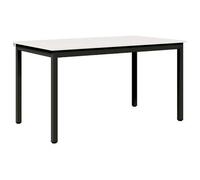vidaXL Mesa de comedor blanca, 140 x 80 x 75 cm, madera maciza de pino