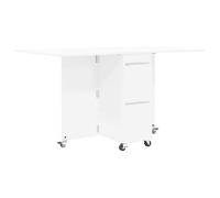 Mesa De Comedor 140 X 80 X 77 Cm Madera De Ingeniería Blanco Vidaxl