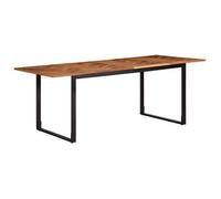 Mesa De Comedor 200x100x75 Cm Madera Maciza Acacia Vidaxl