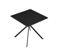 Mesa de comedor ankara para 2 personas tablero de mdf lacado 78 x 78 x 75 cm - negro [en.casa]