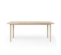 Mesa de Comedor Arv, 90 x 180 Cm, Roble Blanco Aceitado