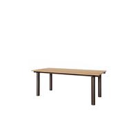 Mesa de comedor Atura 200x90 chapa de roble/chocolate oscuro
