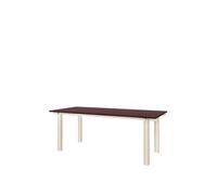 Mesa de comedor Atura de , 200 x 90, color cachemir claro/ Borgoña