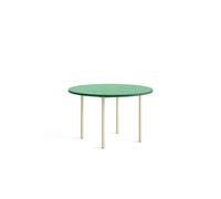 Mesa de Comedor Bicolor Ø120 Marfil/Verde Menta