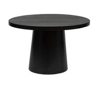 Mesa De Comedor "boki" De Madera De Mango D120cm Negro - Atmosphera Createur D'interieur