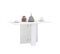 Mesa de comedor cocina swing abatible color blanco 132x80 cm