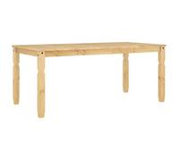 vidaXL Mesa de comedor Corona Madera maciza de pino 180x90x75 cm