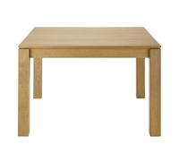 Mesa de comedor cuadrada extensible de 4 a 8 personas de roble L.120/180 cm