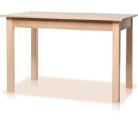 Mesa de comedor de 120 x 70 cm, madera de roble, extensible hasta 160 cm