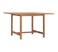Mesa De Comedor De Jardín Madera Maciza De Teca 110x110x75 Cm Vidaxl