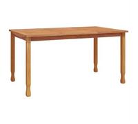 Mesa De Comedor De Jardín Madera Maciza De Teca 150x90x75 Cm Vidaxl