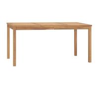 Mesa De Comedor De Jardín Madera Maciza De Teca 160x80x77 Cm Vidaxl