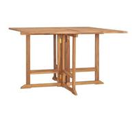 Mesa De Comedor De Jardín Plegable Teca Maciza 110x110x75 Cm Vidaxl