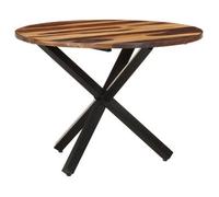 Mesa De Comedor De Madera Acacia Acabado Miel 100x100x75 Cm Vidaxl