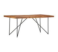 Mesa De Comedor De Madera Maciza De Acacia 180x90x76 Cm Vidaxl