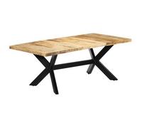 Mesa De Comedor De Madera Maciza De Mango 200x100x75 Cm Vidaxl